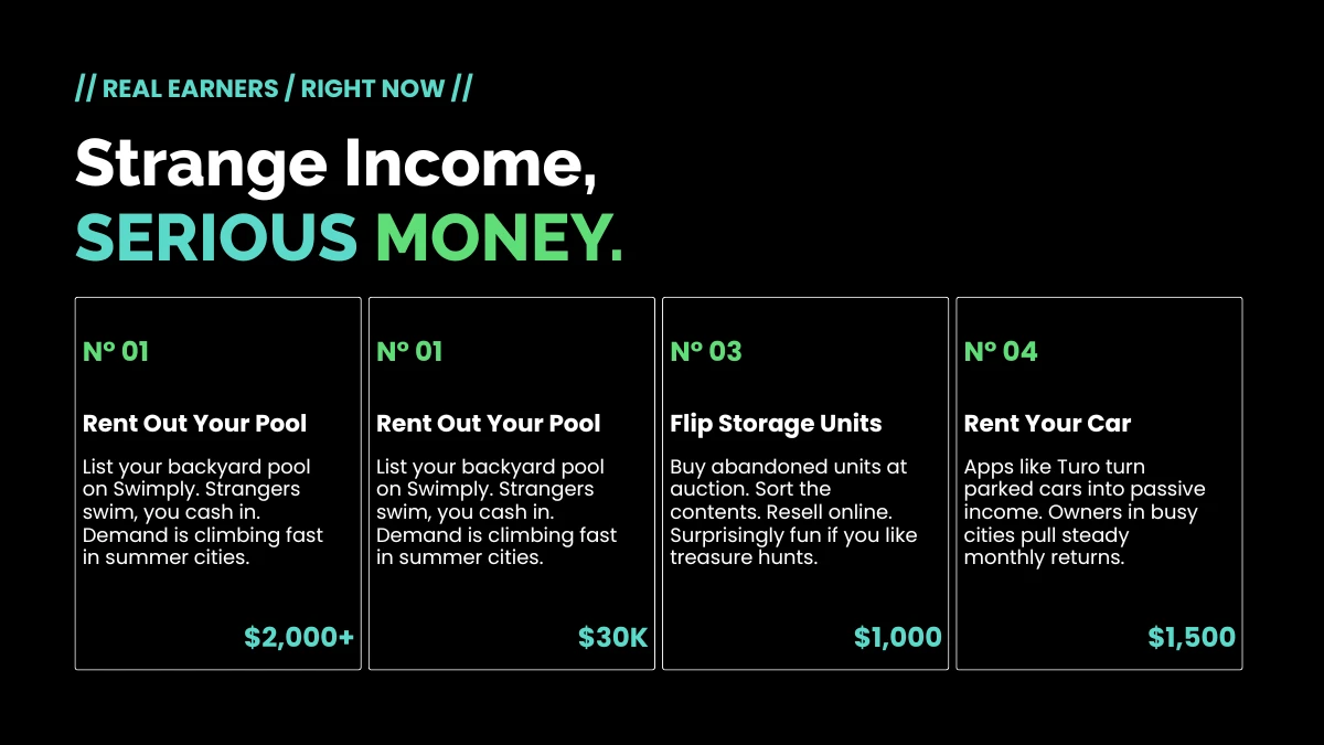 Strange Income, SERIOUS MONEY