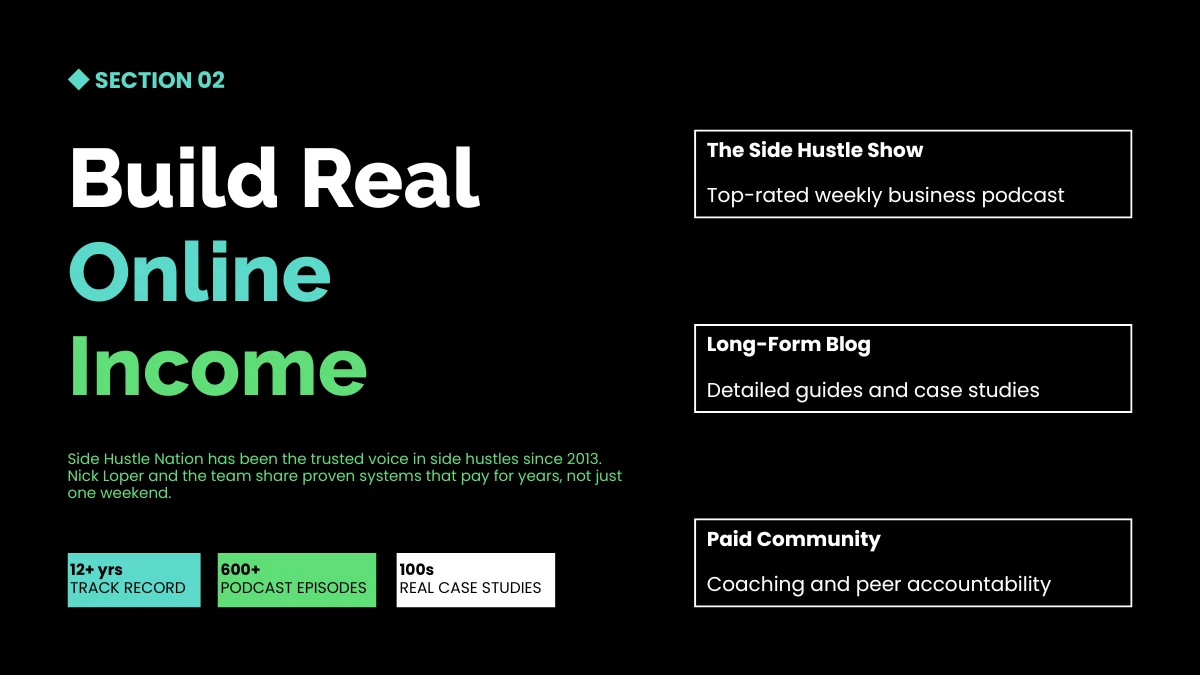 Build Real Online Income