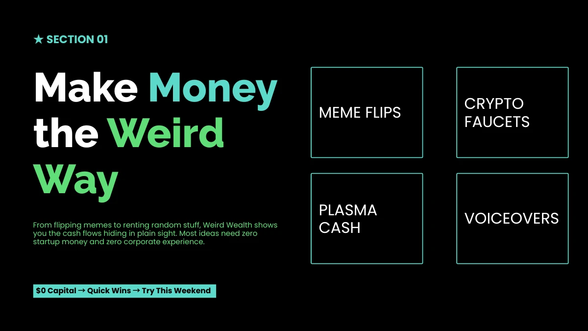 Make Money the Weird Way