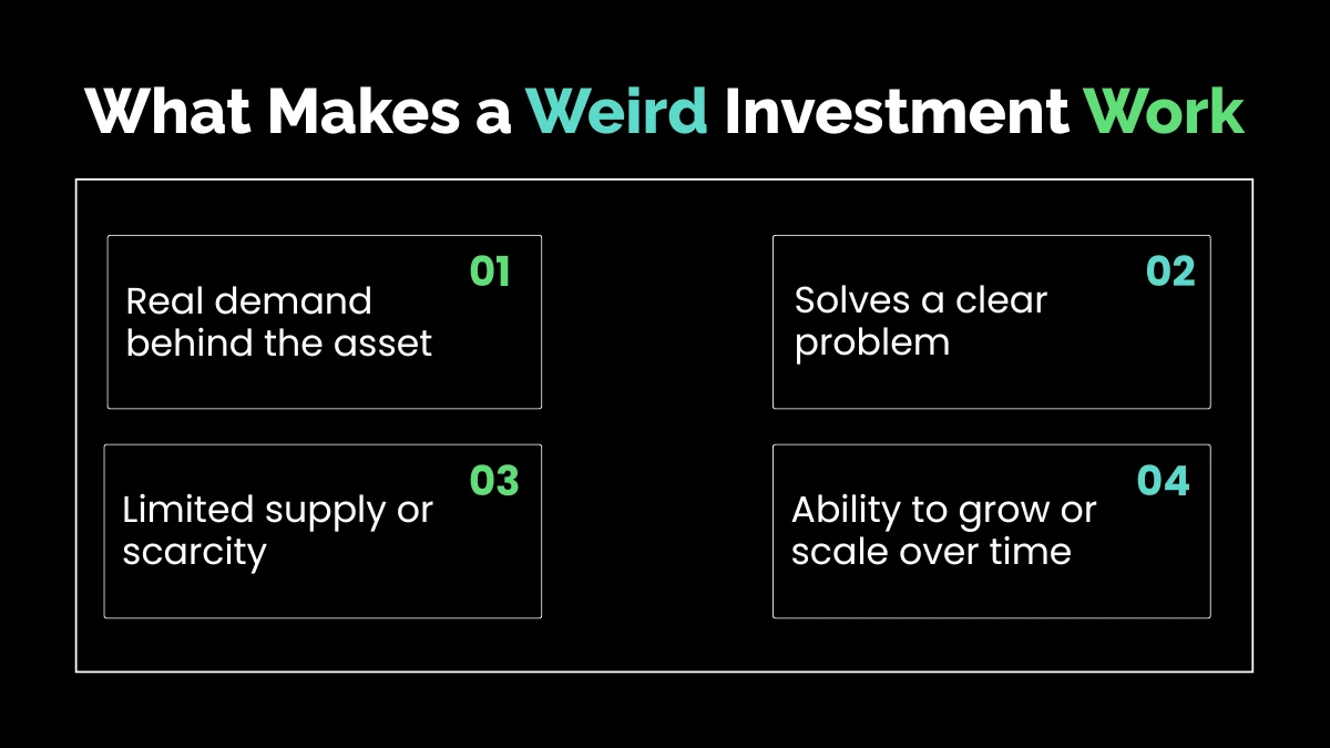 What Makes a Weird Investment Work