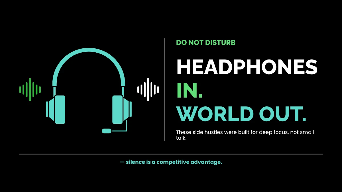 Headphones In. World Out