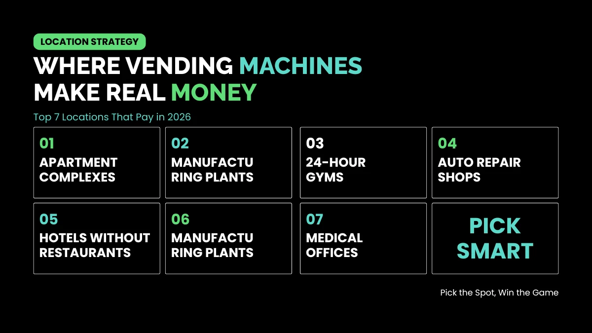 weirdwealth.io | Vending Machine Passive Income: Full Investment Guide & ROI (2026) WHERE VENDING MACHINES MAKE REAL MONEY