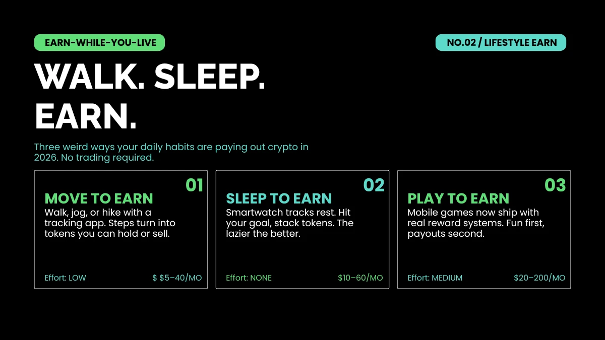 weirdwealth.io | Weird Wealth Crypto: Our Top Picks for Weird Crypto Income in 2026 WALK, SLEEP, EARN