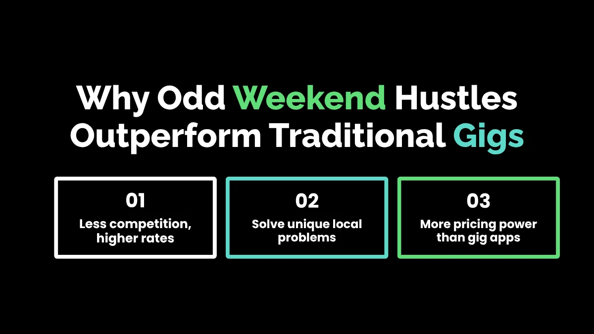 Why Odd Weekend Hustles Outperform Traditional Gigs
