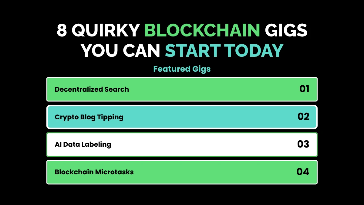 weirdwealth.io | 8 Quirky Blockchain Gigs Paying in Crypto 8 Quirky Blockchain Gigs You Can Start Today