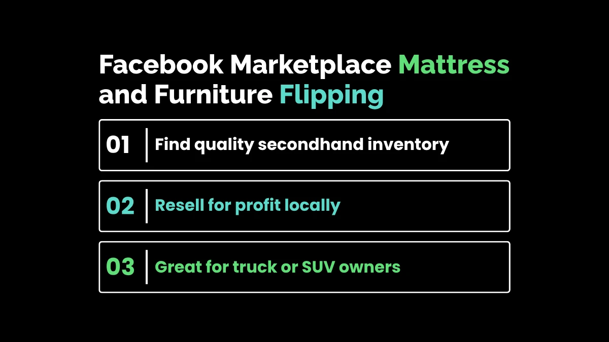 1. Facebook Marketplace Mattress and Furniture Flipping