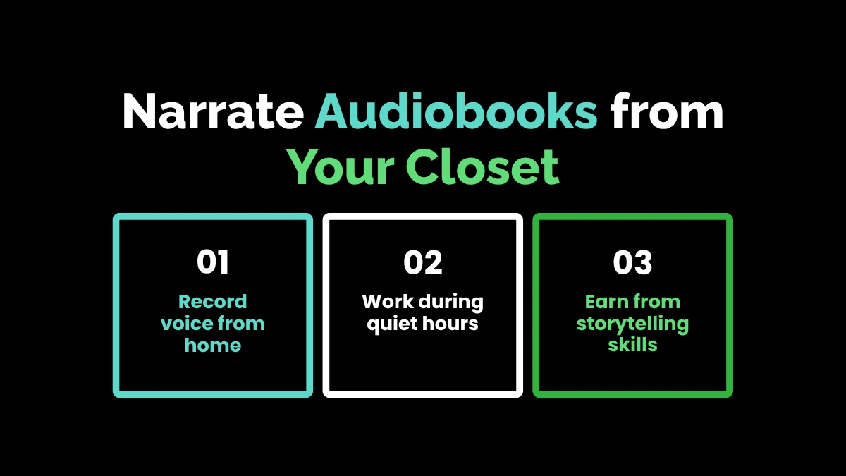 weirdwealth.io | 10 Unconventional Income Streams for Stay-at-Home Parents 1. Narrate Audiobooks from Your Closet