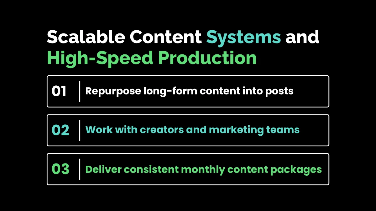 Scalable Content Systems and High-Speed Production