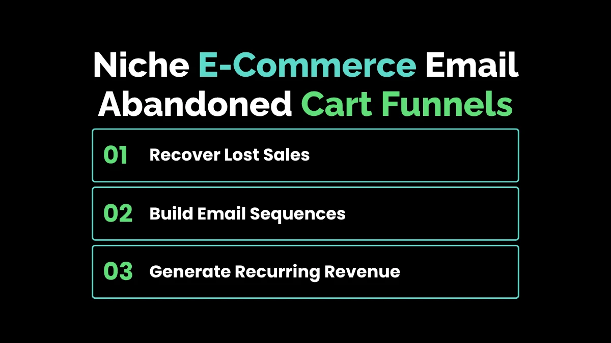 6. Niche E-Commerce Email Abandoned Cart Funnels