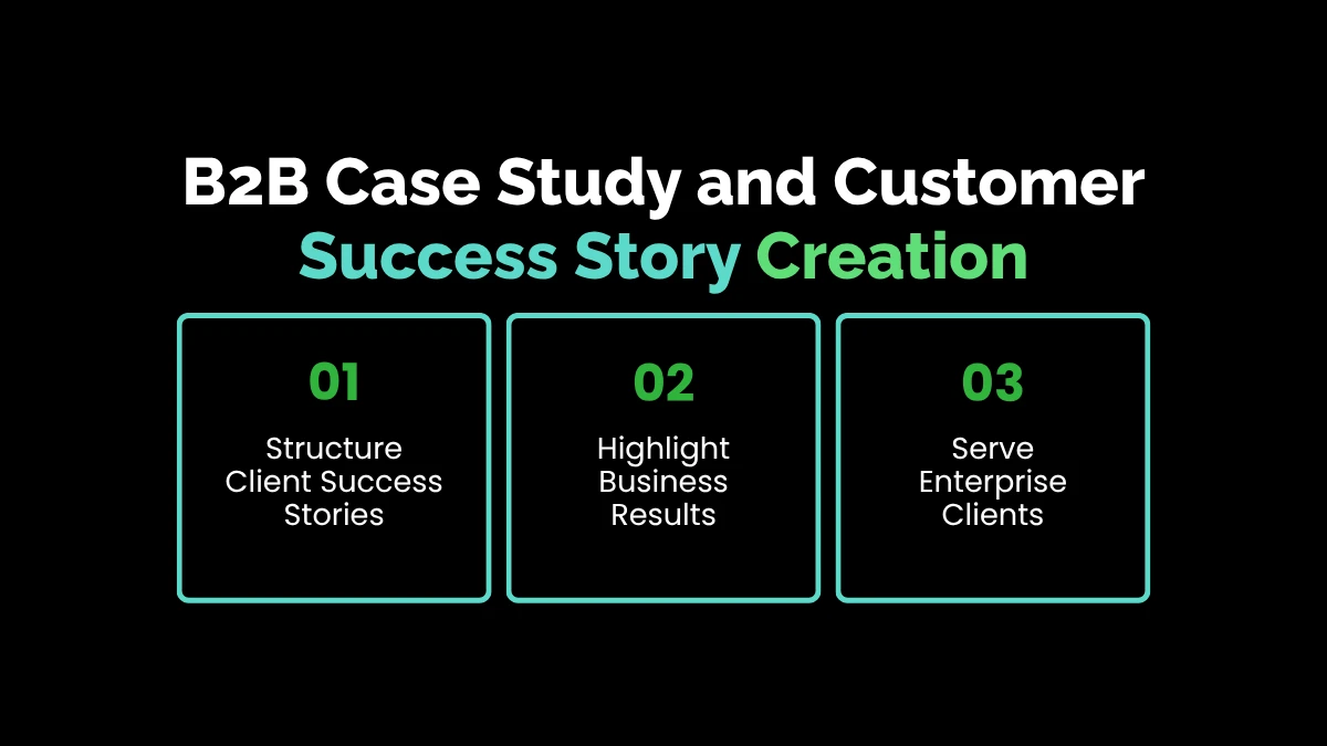 8. B2B Case Study and Customer Success Story Creation