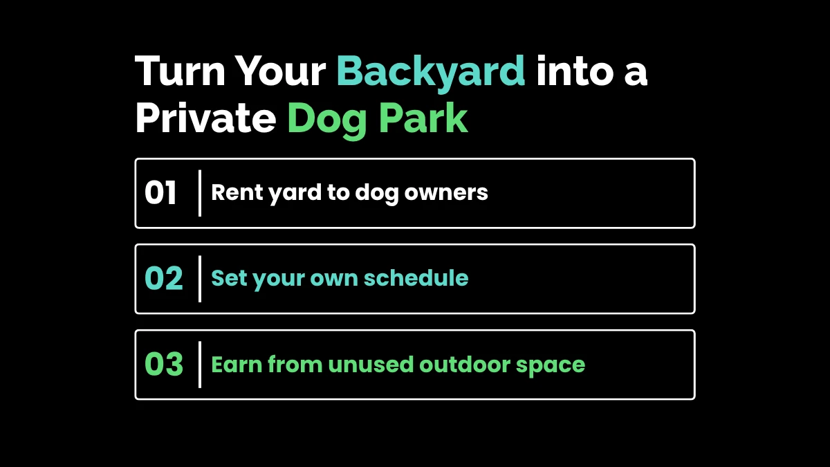 weirdwealth.io | 10 Unconventional Income Streams for Stay-at-Home Parents 7. Turn Your Backyard into a Private Dog Park
