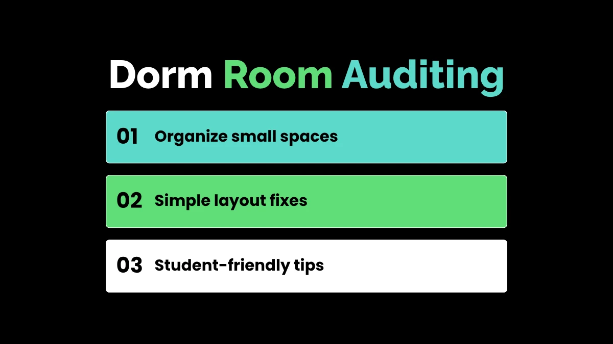 weirdwealth.io | 12 Quirky Side Hustles for College Students With No Money 7. Dorm Room Ergonomic and Space Auditing