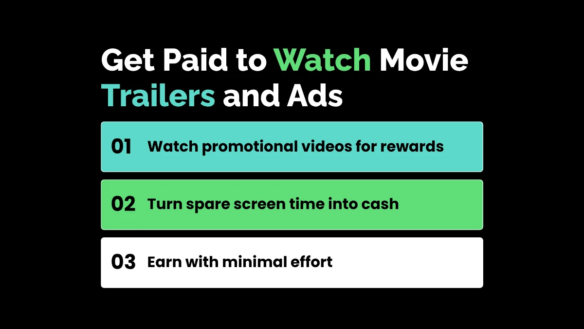 4. Get Paid to Watch Movie Trailers and Ads