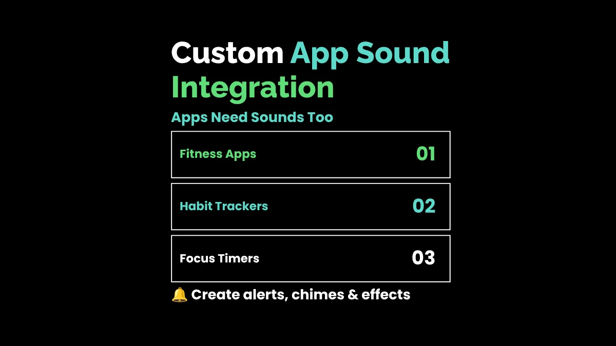 weirdwealth.io | 12 Weird Ways to Monetize AI-Generated Music and Audio 9. Custom App Sound Integration