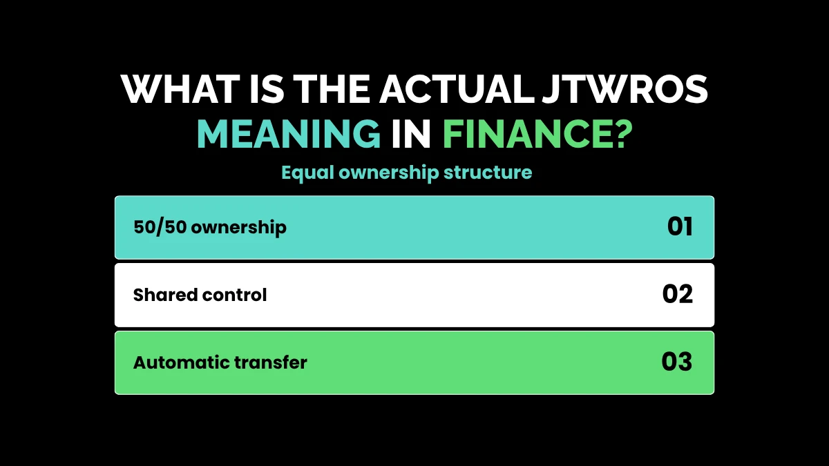 weirdwealth.io | JTWROS Explained: Joint Tenants with Right of Survivorship What is the Actual JTWROS Meaning in Finance?