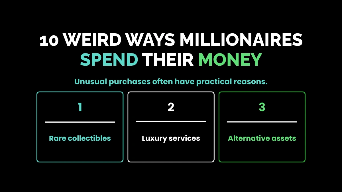 weirdwealth.io | 10 Weird Ways Millionaires Spend Their Money in 2026 10 Weird Ways Millionaires Spend Their Money