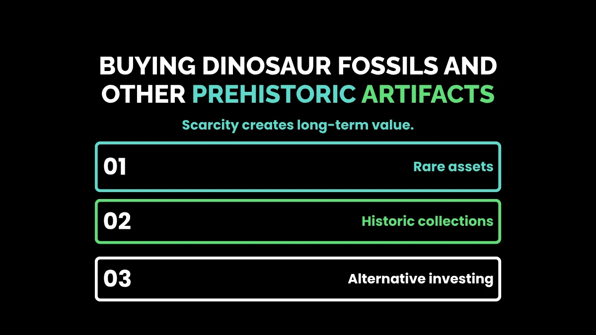 weirdwealth.io | 10 Weird Ways Millionaires Spend Their Money in 2026 2. Buying Dinosaur Fossils and Other Prehistoric Artifacts