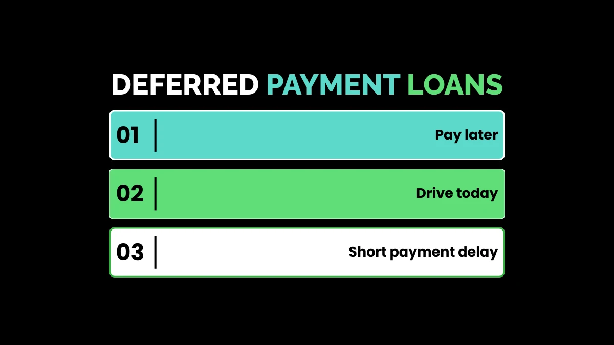 weirdwealth.io | Inhouse Vehicle Finance: 15+ Financing Options and Approval Tips 9. Deferred Payment Loans