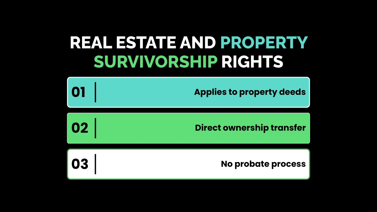 weirdwealth.io | Right of Survivorship: Property & Bank Accounts Guide Real Estate and Property Survivorship Rights