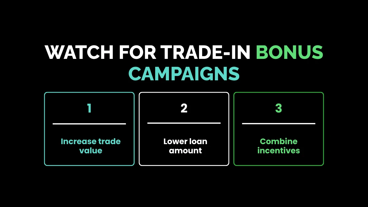 11. Watch for Trade-In Bonus Campaigns