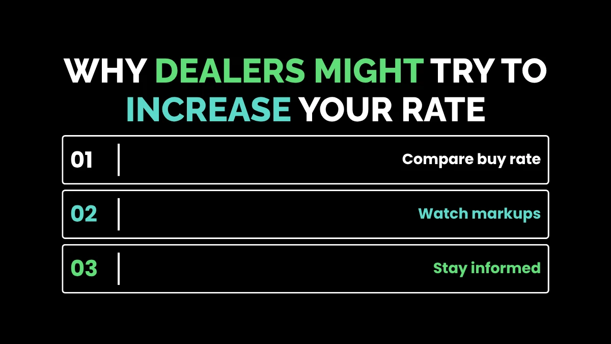 Why Dealers Might Try to Increase Your Rate