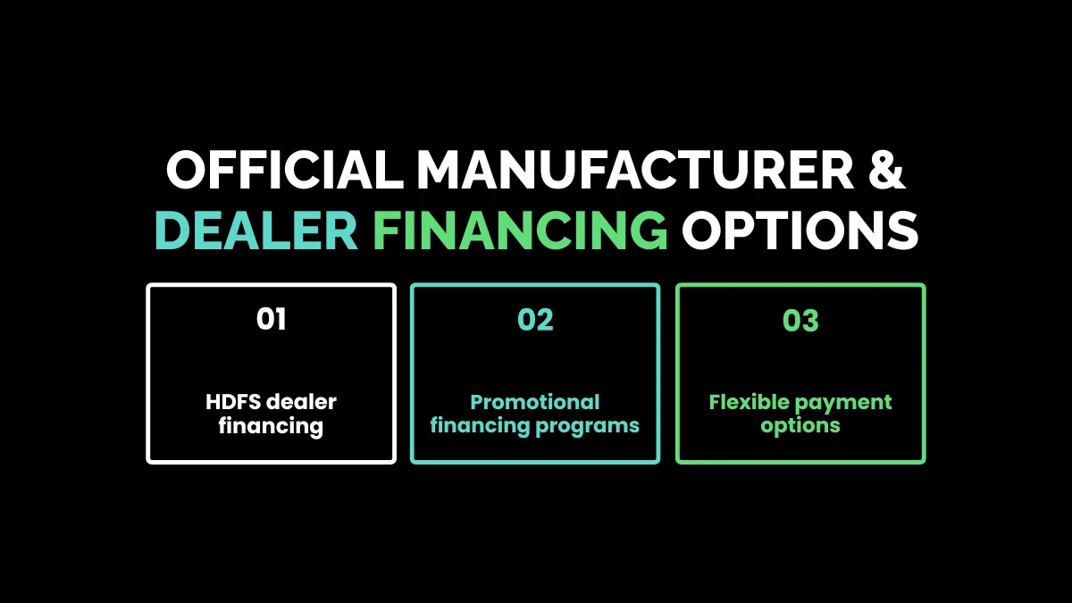 weirdwealth.io | Financing a Harley: 15+ Loan Options and Buying Tips Official Manufacturer & Dealer Financing Options