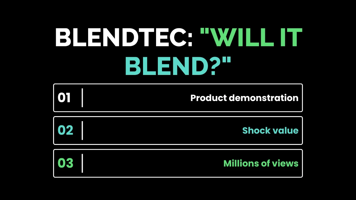 weirdwealth.io | 20 Viral Marketing Examples That Took Brands From Unknown to Unforgettable 6. Blendtec: "Will It Blend?"