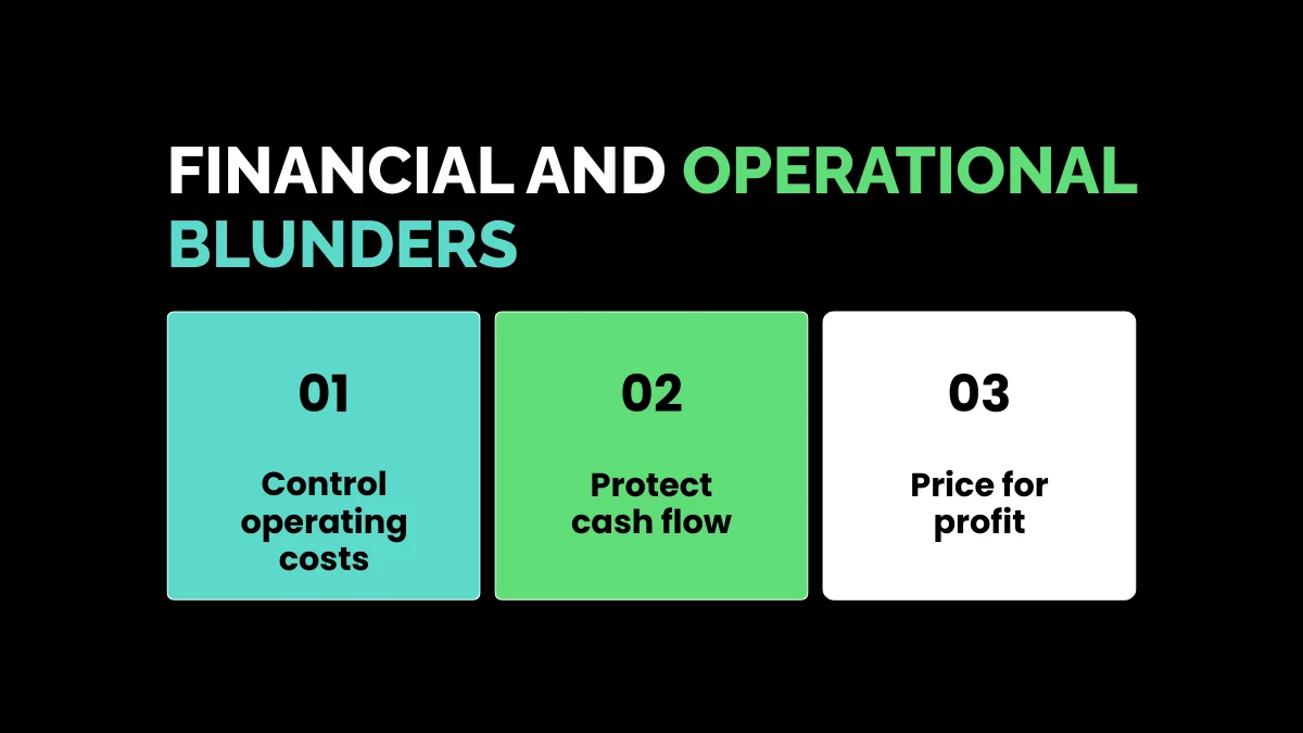 weirdwealth.io | 12 Common Mistakes That Kill Online Businesses in the First 90 Days Financial and Operational Blunders