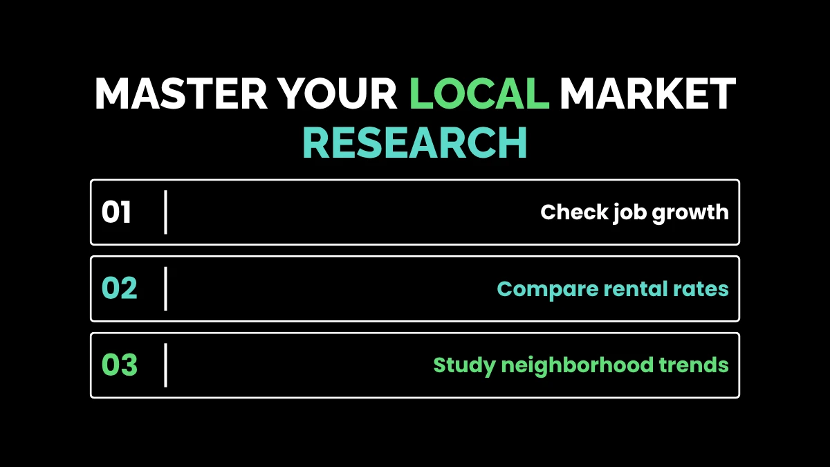 weirdwealth.io | 15 Real Estate Investing Tips for Beginners 5. Master Your Local Market Research