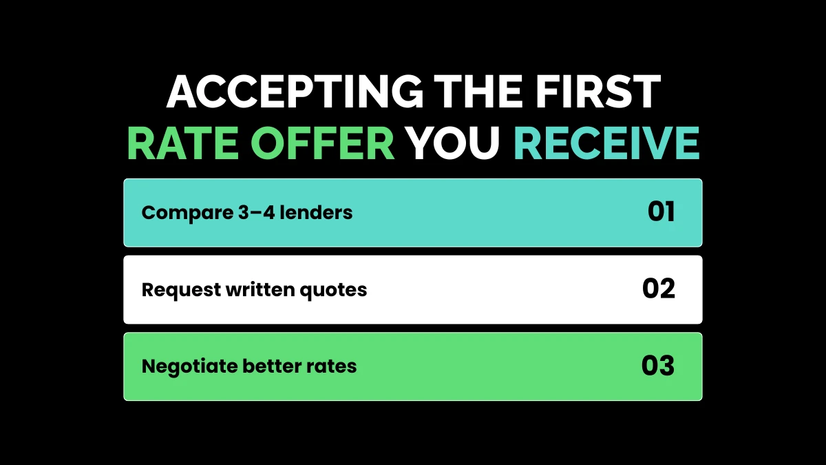 weirdwealth.io | 20 Common Mortgage Mistakes to Avoid When Buying Your Dream Home Accepting the First Rate Offer You Receive