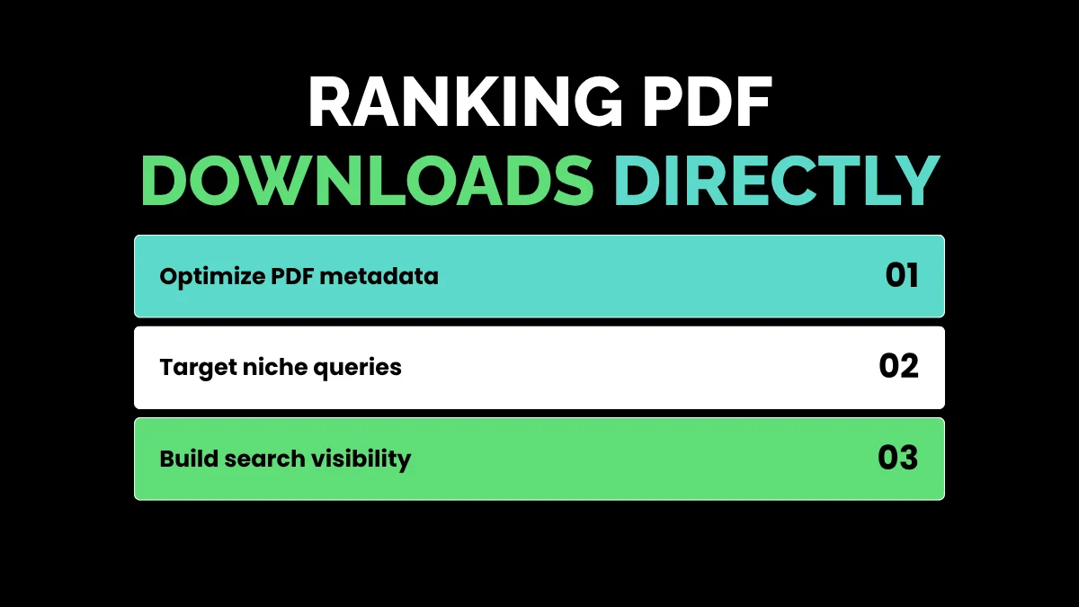 weirdwealth.io | 10 Weird SEO Tactics That Rank in 2025 8. Ranking PDF Downloads Directly