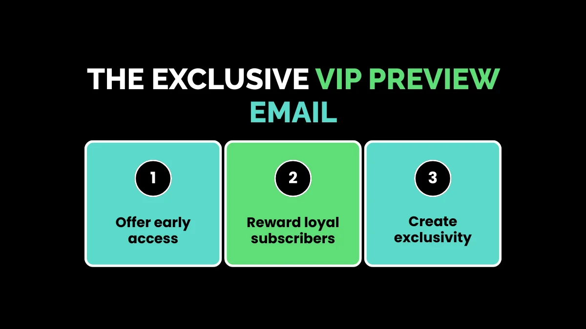 weirdwealth.io | 15 Email Marketing Examples That Increase Opens, Clicks, and Sales 14. The Exclusive VIP Preview Email