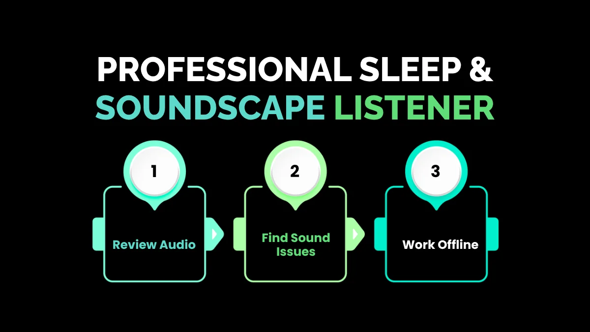 weirdwealth.io | 10 Strange Remote Gigs Perfect for Van Lifers 1. Professional Sleep & Soundscape Listener
