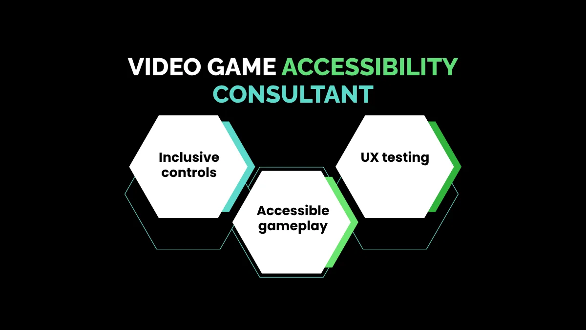 weirdwealth.io | 10 Weird Remote Roles in the Gaming Industry Hiring Right Now 6. Video Game Accessibility Consultant
