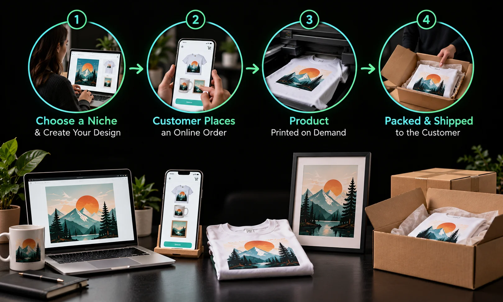 weirdwealth.io | Print on Demand: How It Works & How to Start How Does Print on Demand Work?