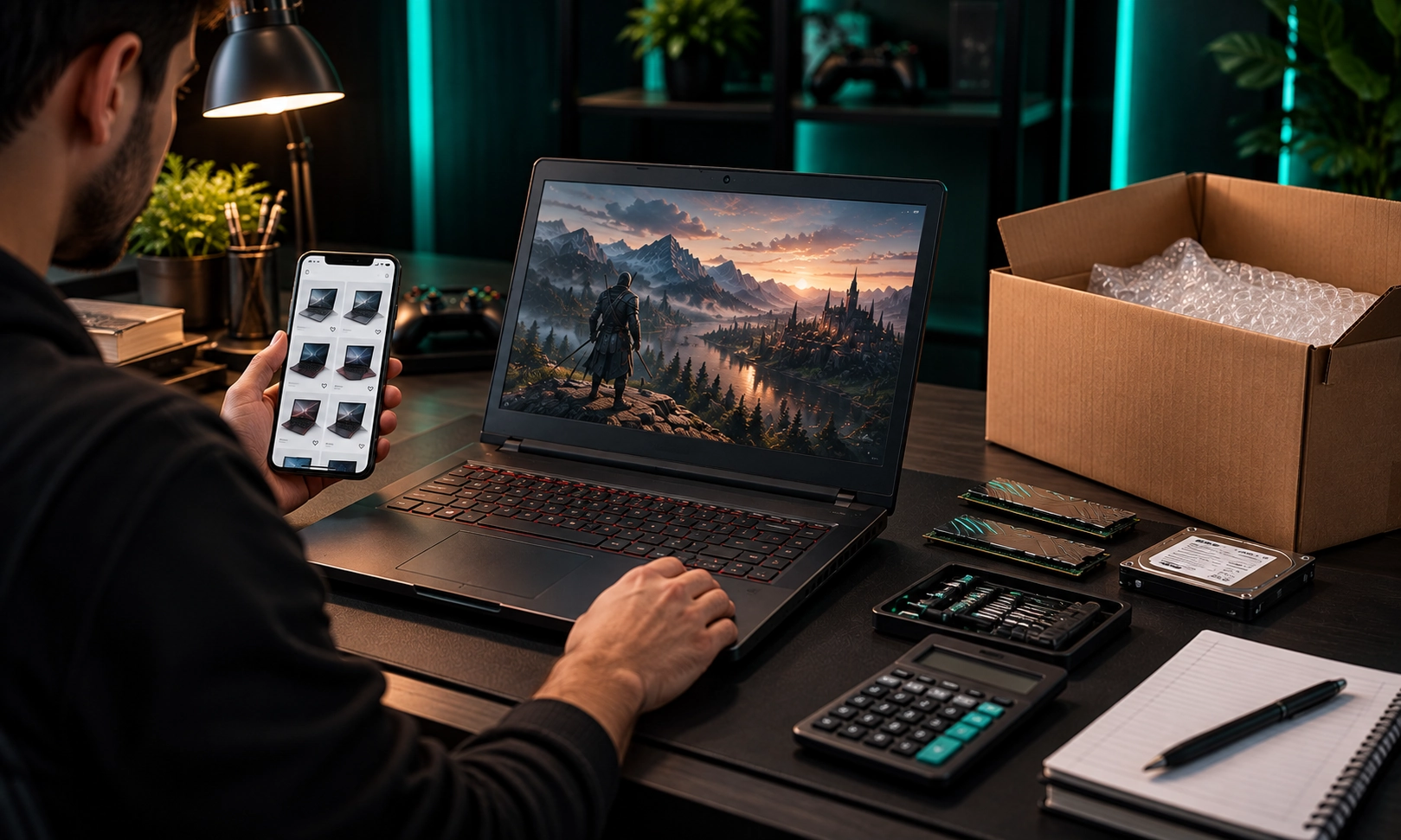 What happens to the old laptop?