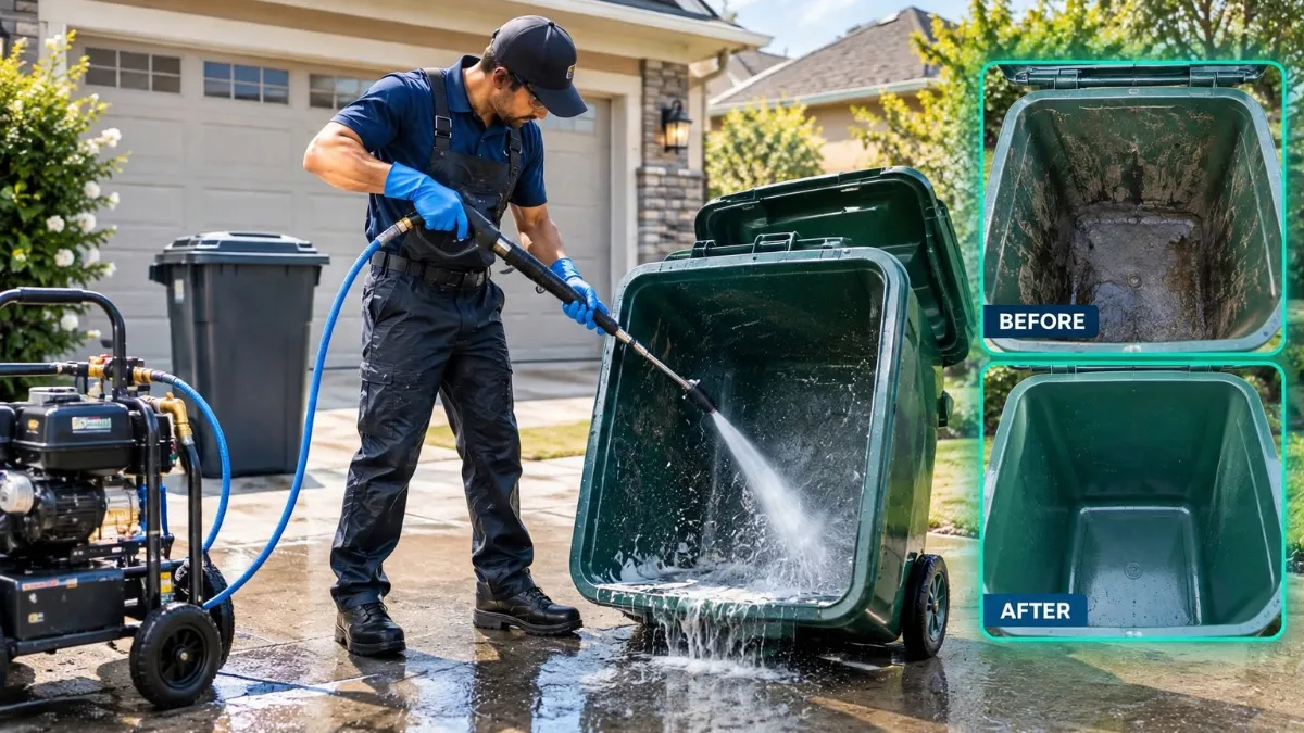 weirdwealth.io | 20 Boring Businesses That Look Uncool Until You See the Money 15. Trash-Bin Cleaning
