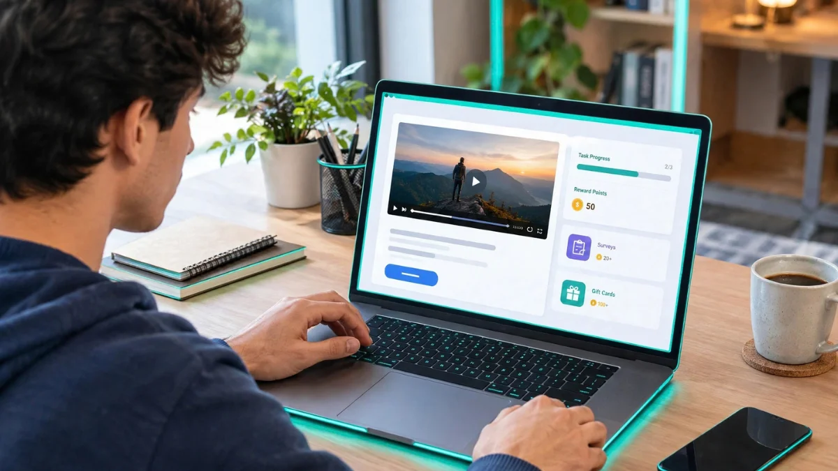 1. Use rewards sites that offer video tasks