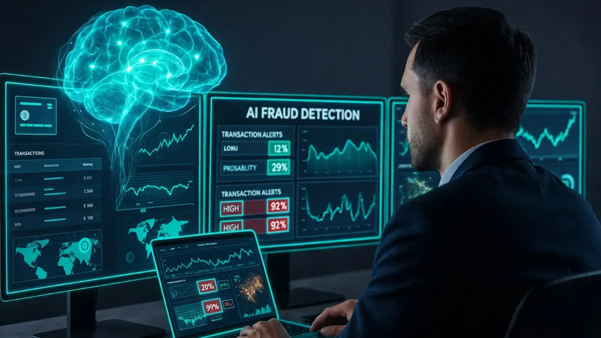 weirdwealth.io | AI in Finance: How Artificial Intelligence Is Changing Money Management Crypto fraud detection and prevention on a computer