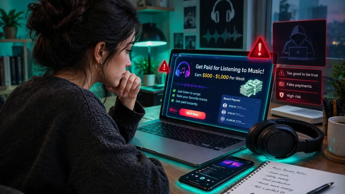 weirdwealth.io | Get Paid to Listen to Music: 7 Real Ways to Earn Watch out for fake music earning offers