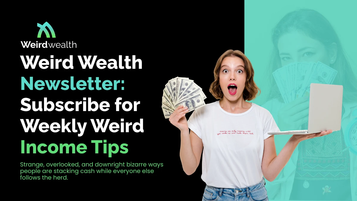Weird Wealth Newsletter Subscribe for Weekly Weird Income Tips