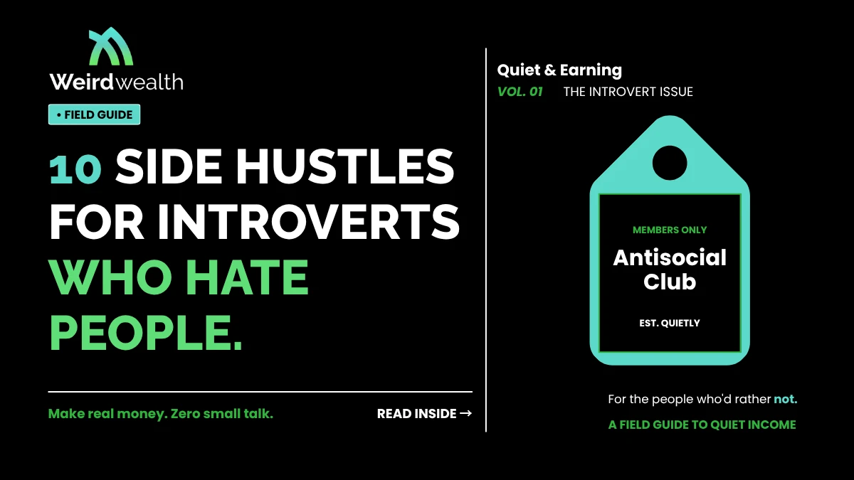 Side Hustles for Introverts Who Hate People