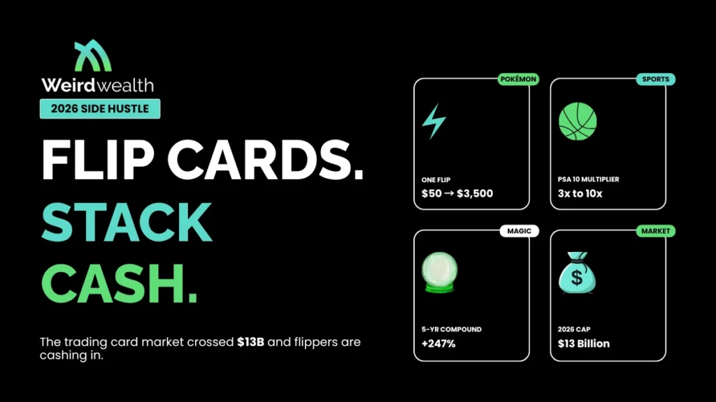 How to Flip Trading Cards for Profit — Pokémon, Sports, Magic (2026)