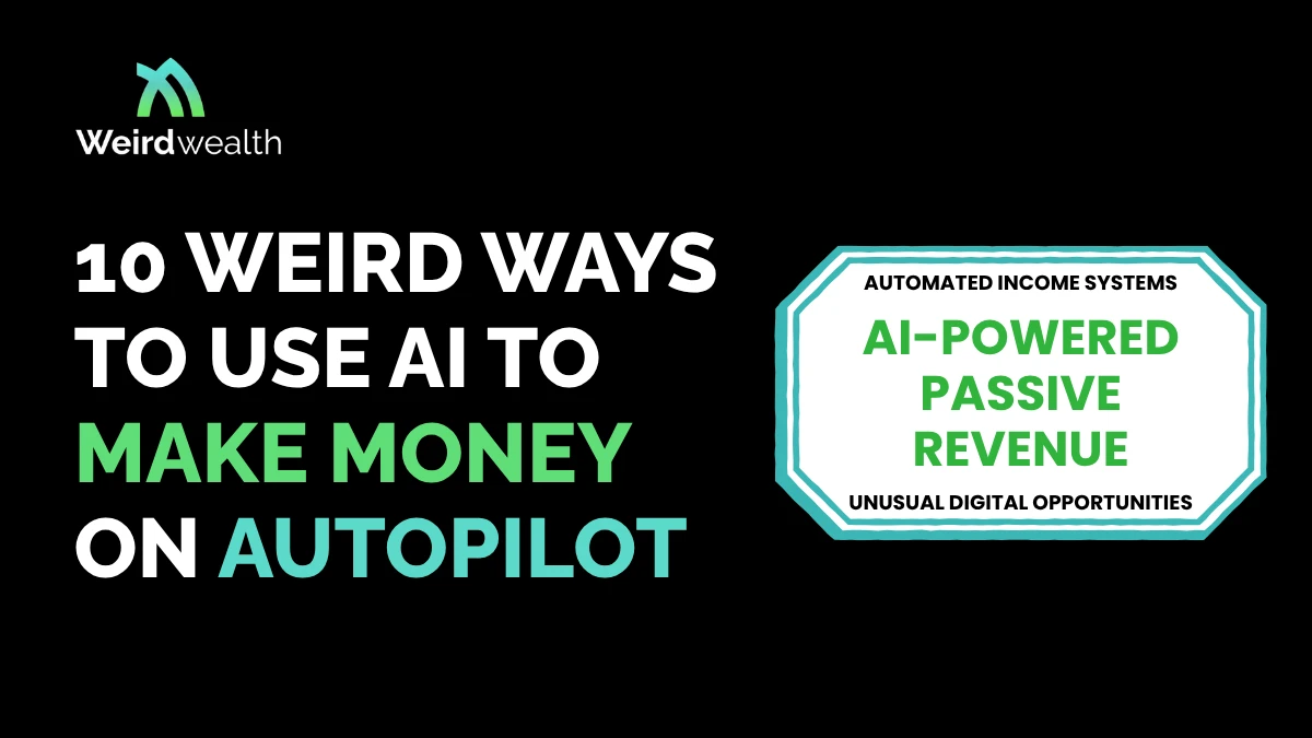 10 Weird Ways AI Helps People Make Money on Autopilot