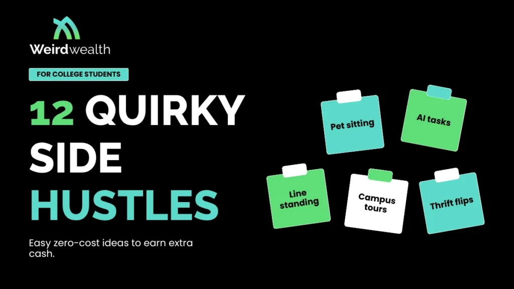 12 Quirky Side Hustles for College Students With No Money