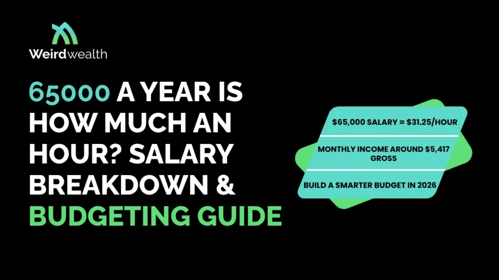 weirdwealth.io | 65000 a Year Is How Much an Hour? Salary Breakdown & Budgeting Guide weirdwealth.io | 65000 a Year Is How Much an Hour? Salary Breakdown & Budgeting Guide
