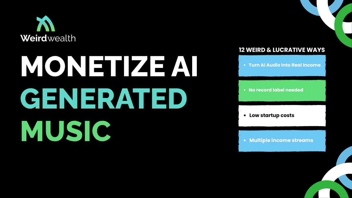 12 Weird Ways to Monetize AI-Generated Music and Audio