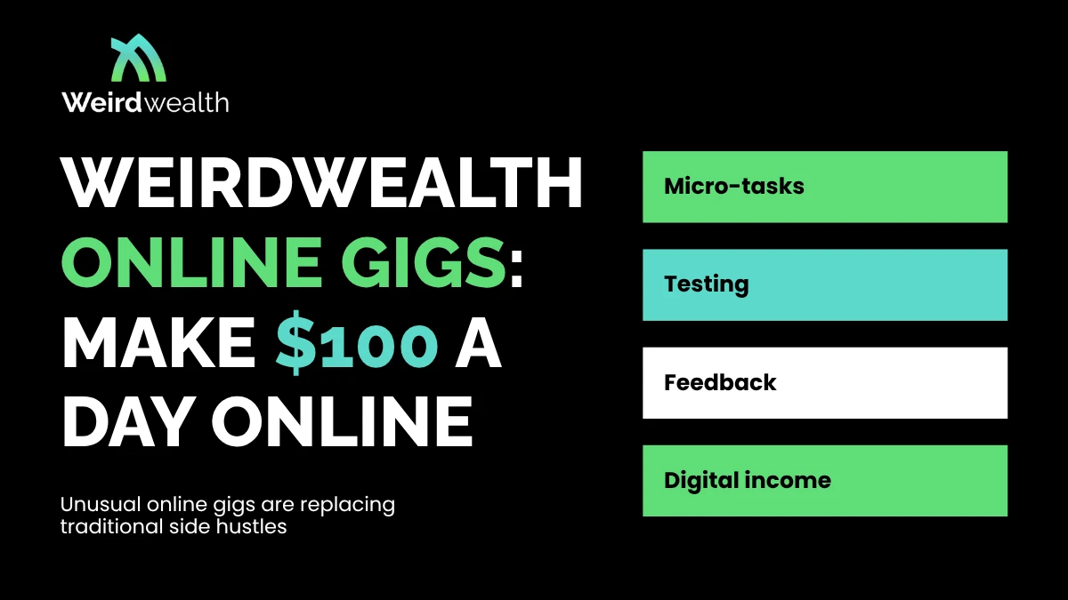 weird ways to make 100 a day online