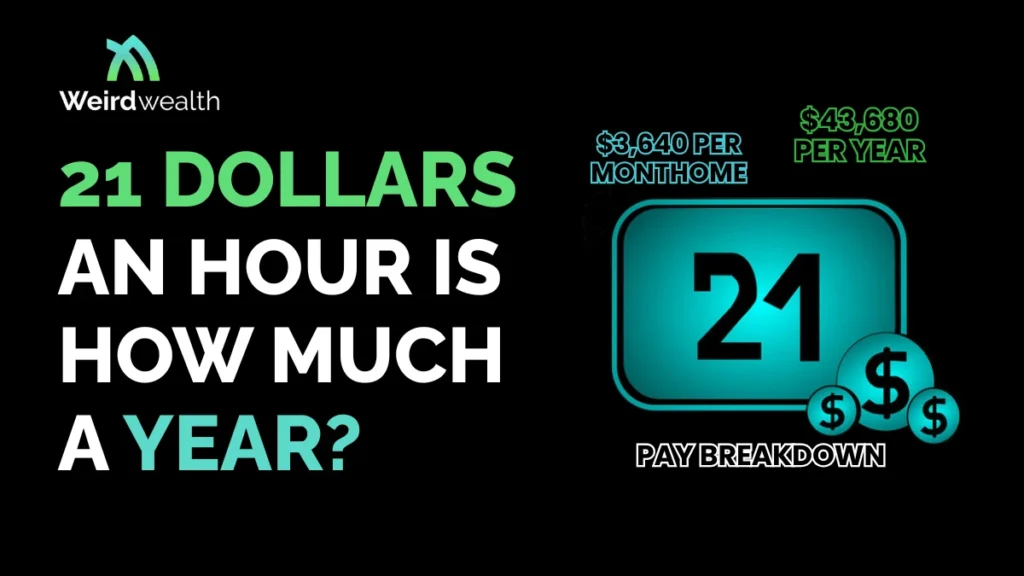 21 Dollars an Hour Is How Much a Year? The Complete Salary