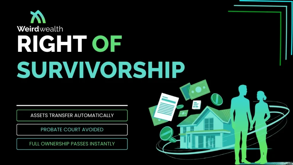 weirdwealth.io | Right of Survivorship: Property & Bank Accounts Guide weirdwealth.io | Right of Survivorship: Property & Bank Accounts Guide